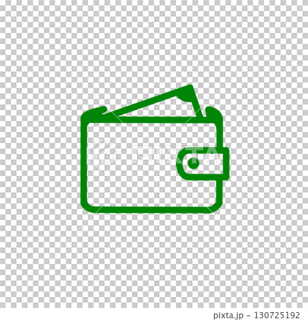 お札が入った財布のアイコン 130725192