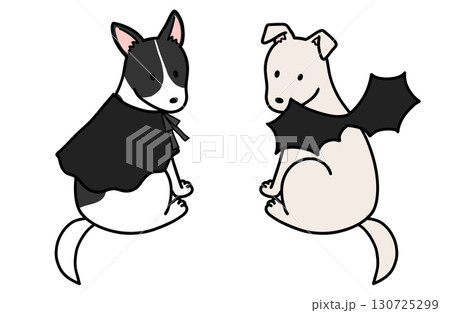 ハロウィンコスチュームの犬・保護犬・雑種犬 130725299