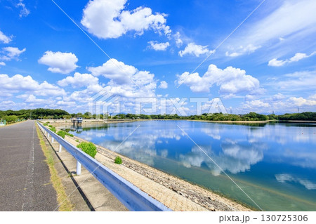 みよし市、三好池の風景 みよし市、三好池の風景 130725306
