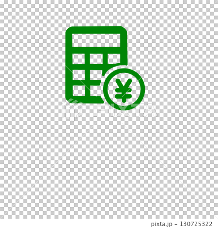Japanese yen and calculator icon Japanese yen and calculator icon 130725322