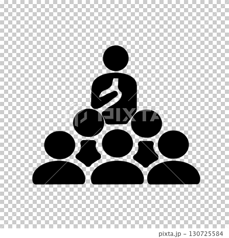 Presentation person and audience icon 130725584