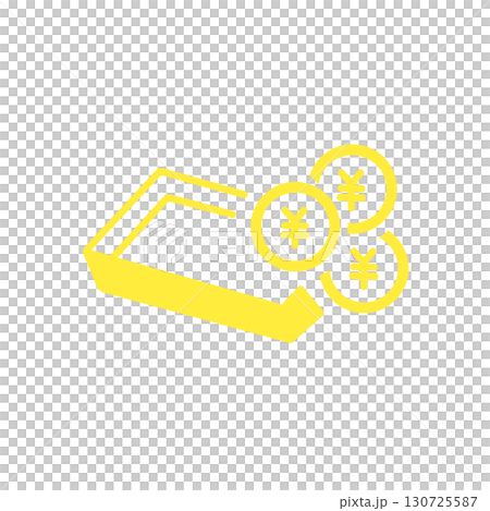 お札が入った財布のアイコン 130725587