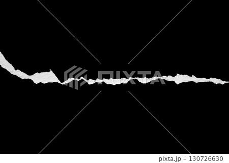 Ripped torn paper edges isolated on black background Ripped torn paper edges isolated on black background 130726630
