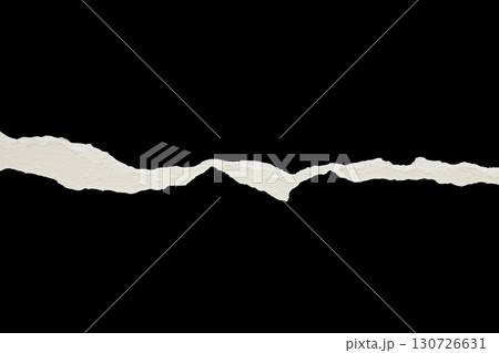 Ripped torn paper edges isolated on black background Ripped torn paper edges isolated on black background 130726631