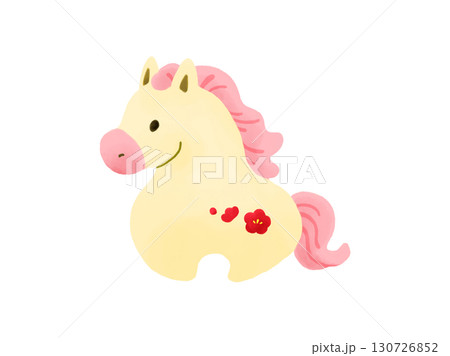 水彩絵の具風の馬の置物 130726852