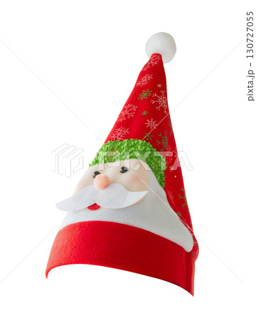Red Christmas Santa Claus hat isolated on white background Red Christmas Santa Claus hat isolated on white background 130727055