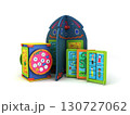Active intelectual goods for kids childrens furniture and toys 3d render on white 130727062