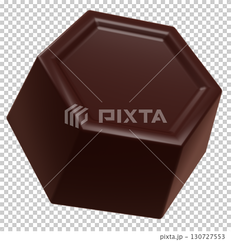 3D chocolate hexagon 130727553