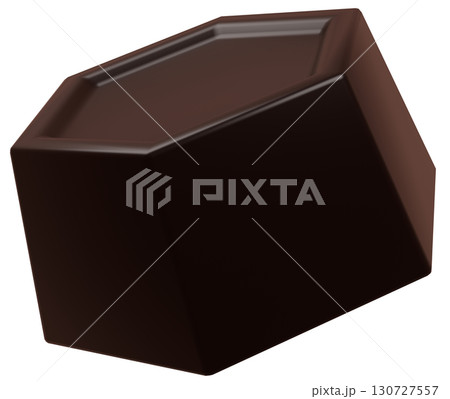 3D素材チョコレート_六角形 130727557