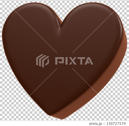 3D Material Chocolate Heart 130727574