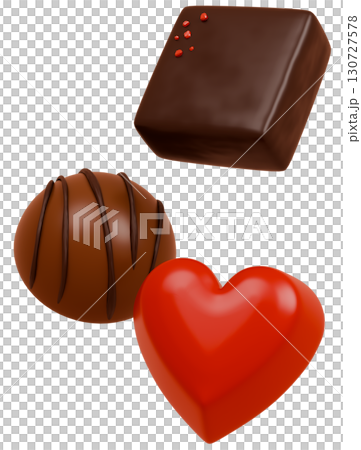 3D chocolate material 130727578