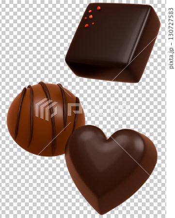 3D chocolate material 130727583