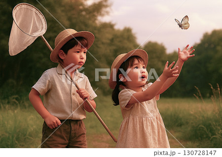 昭和の情景　昆虫採集 130728147