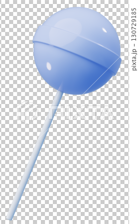 3D素材_ペロペロキャンディー_水色 130729185