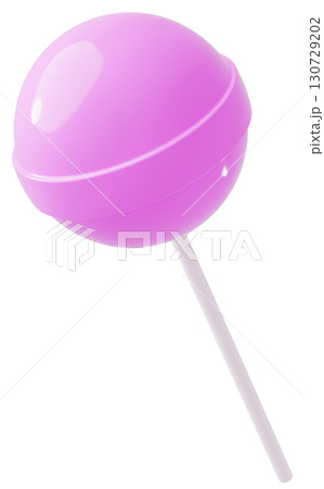 3D素材_ペロペロキャンディー_紫 3D素材_ペロペロキャンディー_紫 130729202