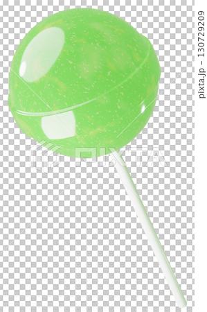 3D材質_棒棒糖_黃綠色 130729209