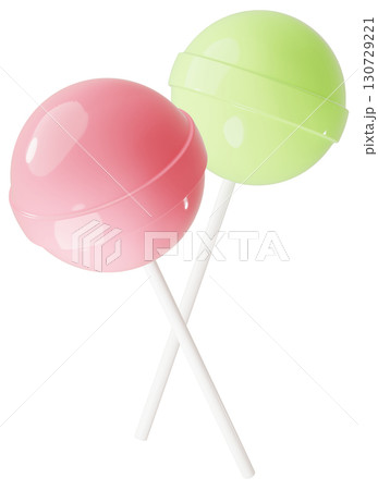 3D素材_ペロペロキャンディー_ピンク 130729221