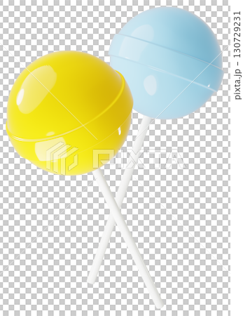 3D material_lollipop_yellow 130729231