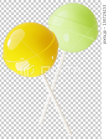 3D material_lollipop_yellow 130729233