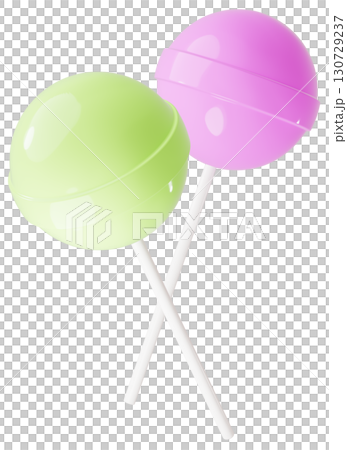 3D material_lollipop_yellow-green 130729237