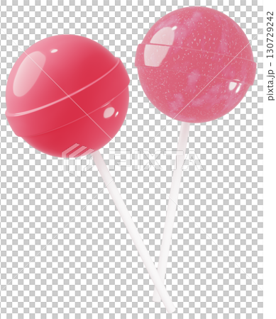 3D素材_ペロペロキャンディー_ピンク 130729242