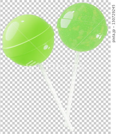 3D material_lollipop_yellow-green 3D material_lollipop_yellow-green 130729245