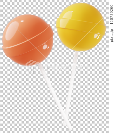 3D material_lollipop_orange 130729260