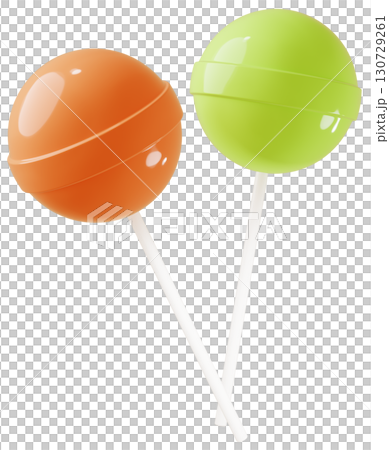 3D material_lollipop_orange 130729261