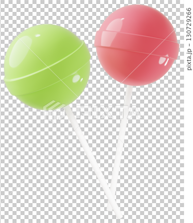 3D材質_棒棒糖_黃綠色 130729266