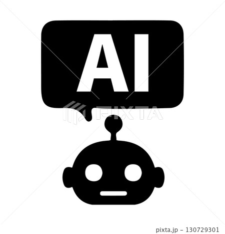 AI人工知能をイメージしたアイコン AI人工知能をイメージしたアイコン 130729301