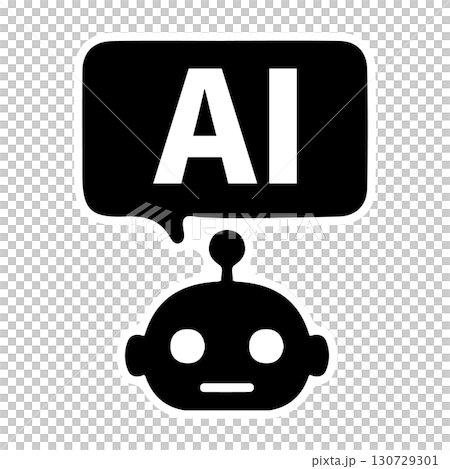 AI人工知能をイメージしたアイコン AI人工知能をイメージしたアイコン 130729301