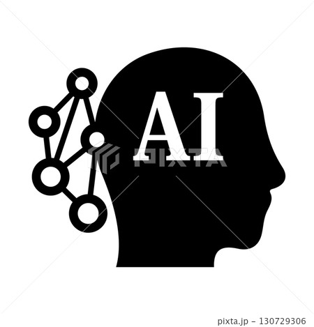 AI人工知能をイメージしたアイコン 130729306