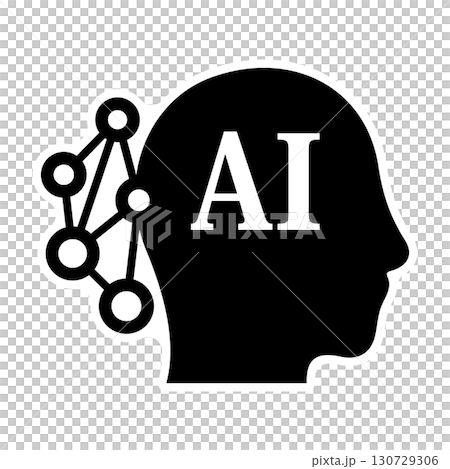 AI人工知能をイメージしたアイコン 130729306