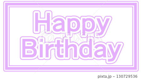 ハッピーバースデー、ロゴマーク 130729536