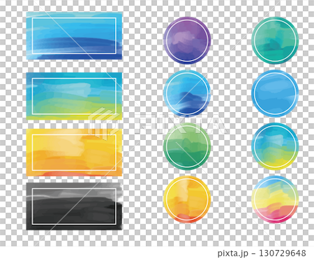 Watercolor paint frame Watercolor paint frame 130729648