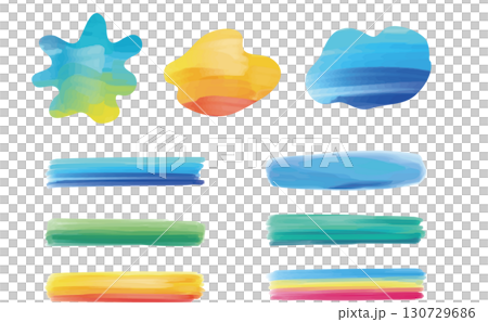 Watercolor paint frame 130729686