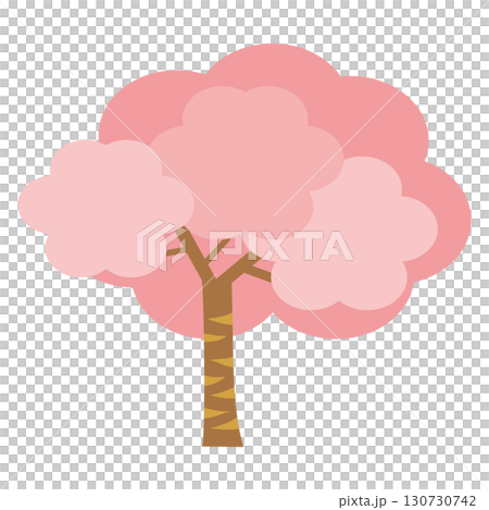 簡單的櫻花樹插圖 簡單的櫻花樹插圖 130730742