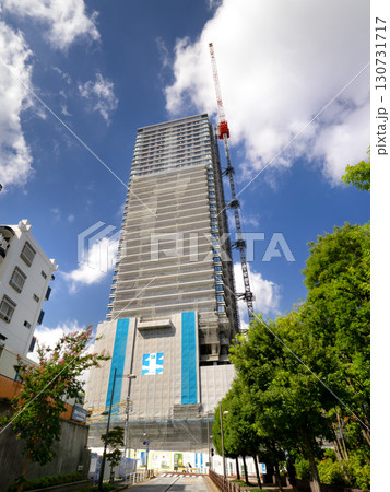 タワーマンションの建設現場 東京都 タワーマンションの建設現場 東京都 130731717
