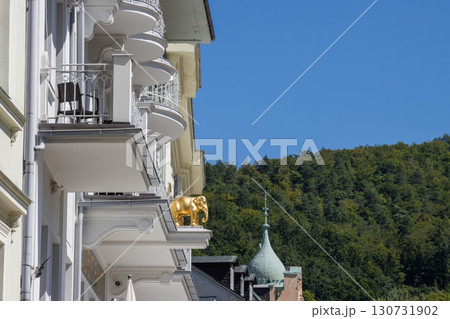 Detail of a historical house, Karlovy Vary, Czechia 130731902