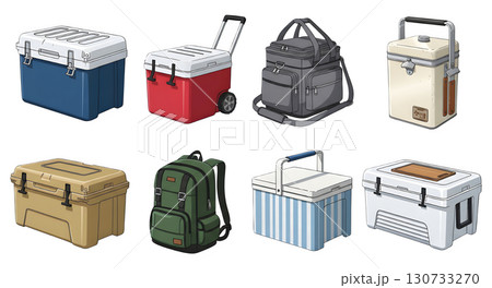 Family lifestyle. item Camping. Cartoon illustration design.	 130733270