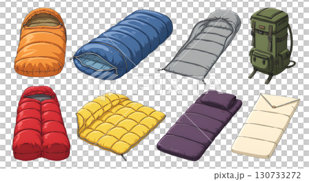 Family lifestyle. item Camping. Cartoon illustration design.	 130733272