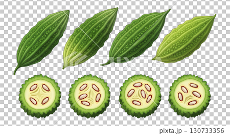 vegetables isolated on transparent background 130733356