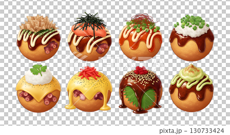 Japan food set. illustration design.	 130733424