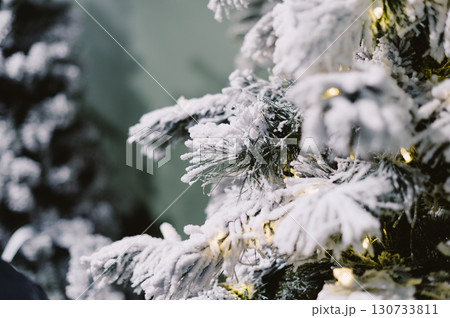 A tree with snow on it 130733811