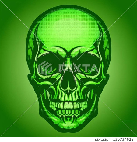 緑ガイコツ正面 130734628