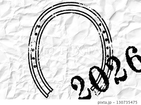 馬蹄と2026年のシンボルデザイン 馬蹄と2026年のシンボルデザイン 130735475