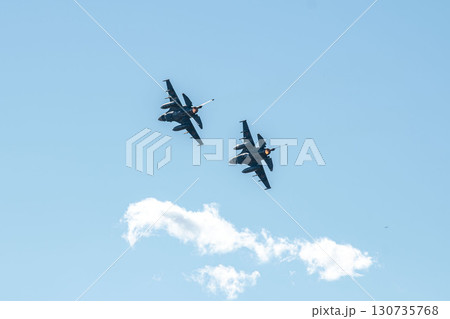 航空祭で機動飛行を披露するF2 130735768