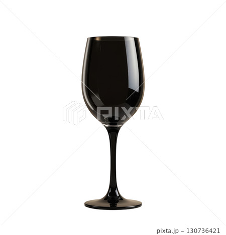 Elegant black glass wine glass on a white background, perfect for sophisticated dining experiences and special occasions Elegant black glass wine glass on a white background, perfect for sophisticated dining experiences and special occasions 130736421