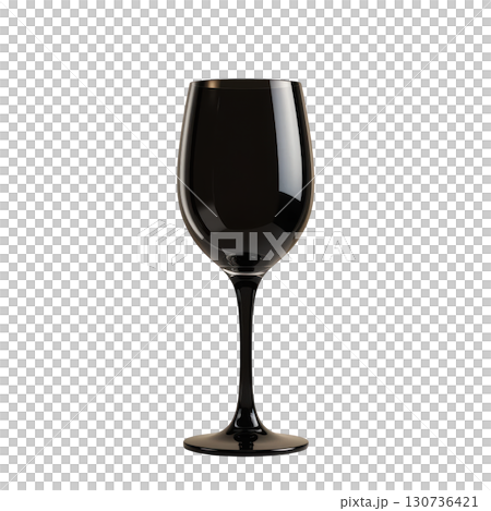 Elegant black glass wine glass on a white background, perfect for sophisticated dining experiences and special occasions Elegant black glass wine glass on a white background, perfect for sophisticated dining experiences and special occasions 130736421
