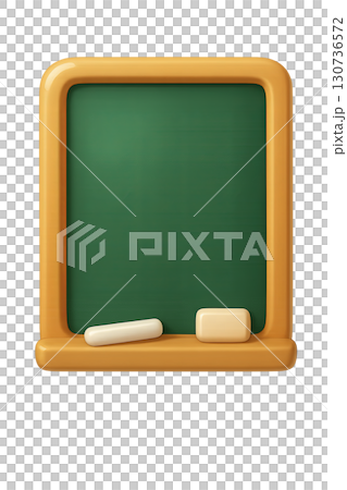 Isolated chalkboard with erasers for back to school concept Isolated chalkboard with erasers for back to school concept 130736572